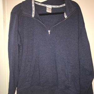 Victoria's Secret pink quarter zip